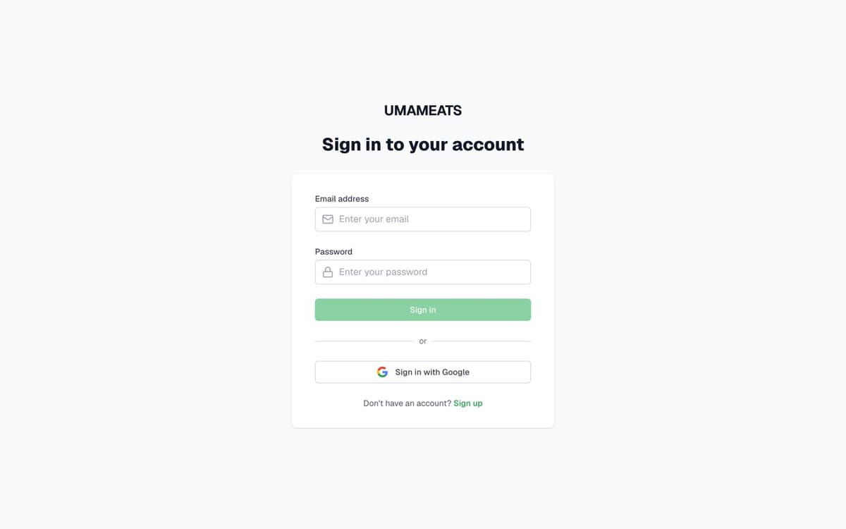 UmaMeats Driver App